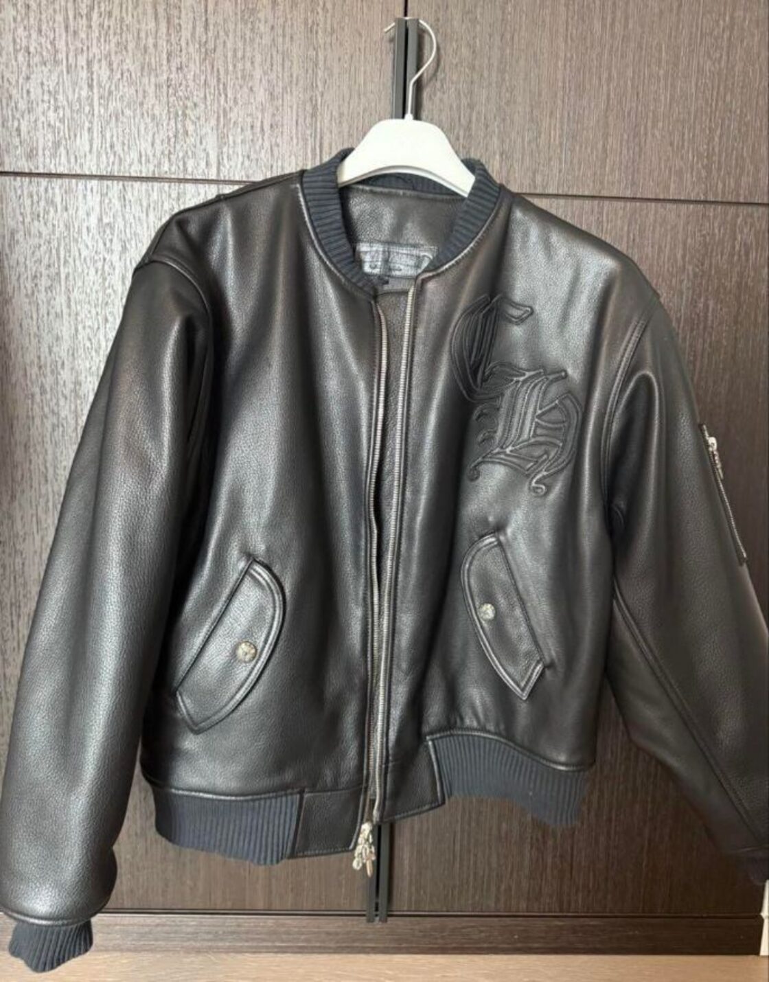 CHROME HEARTS クロムハーツ レザー ボンバージャケット | Pay ID