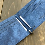 クロコダイル × MARGO マネークリップ ダークネイビー