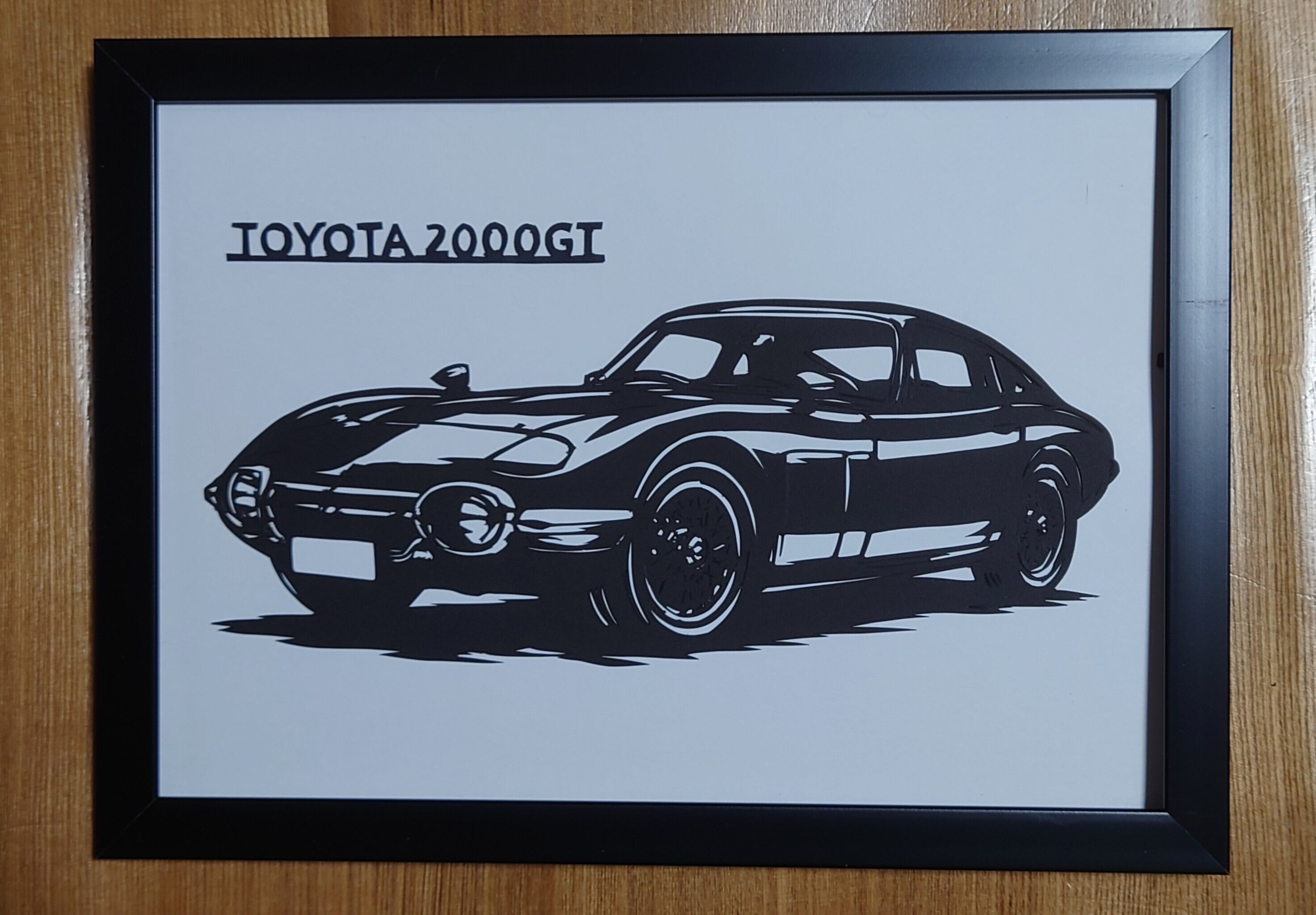 切り絵 トヨタ 2000GT | Miyu工房 Paper Cutting
