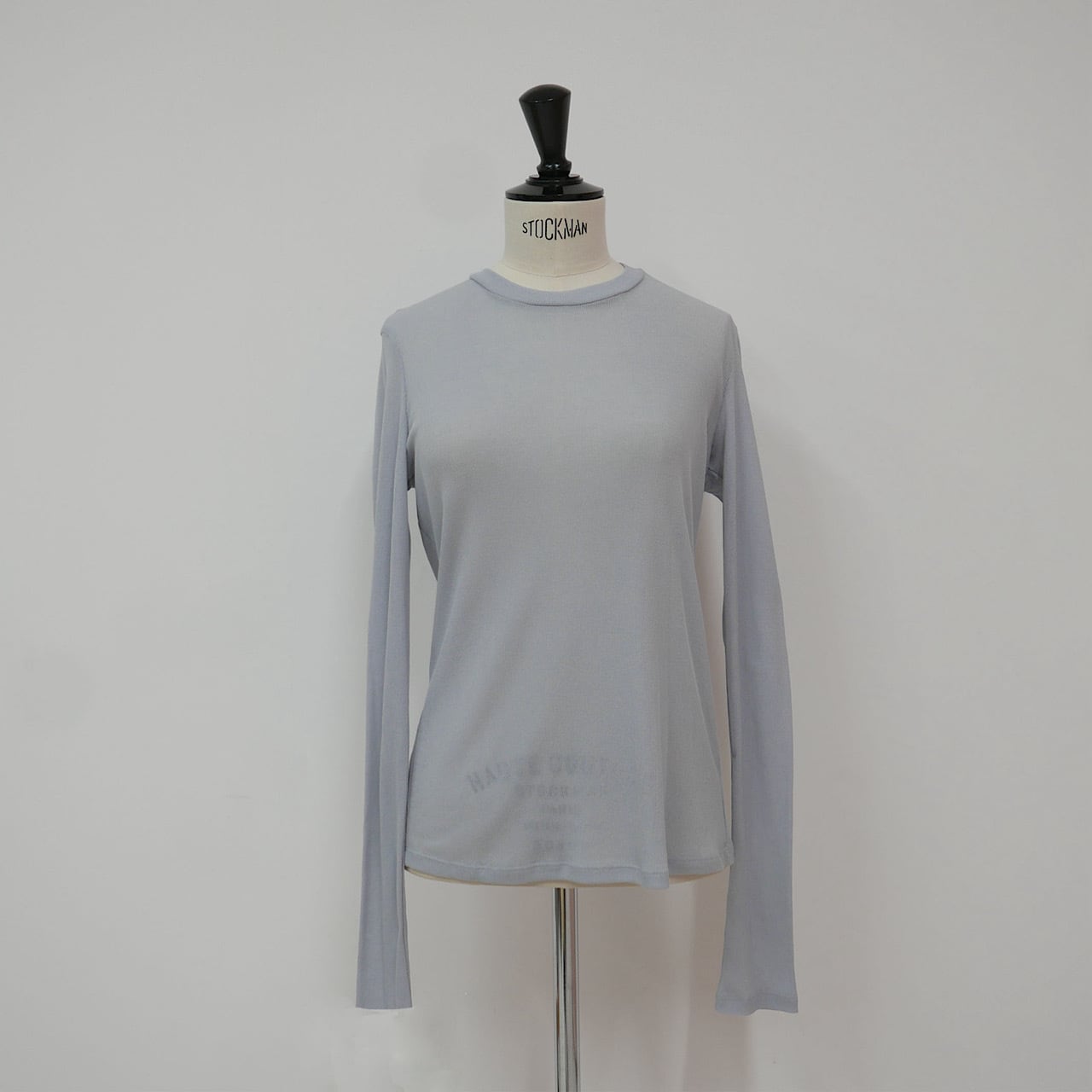 【新品未使用】ロゴ シアー　グレー　トップス ロンT シアーロングスリーブTシャツ(グレー) | LINKABLE