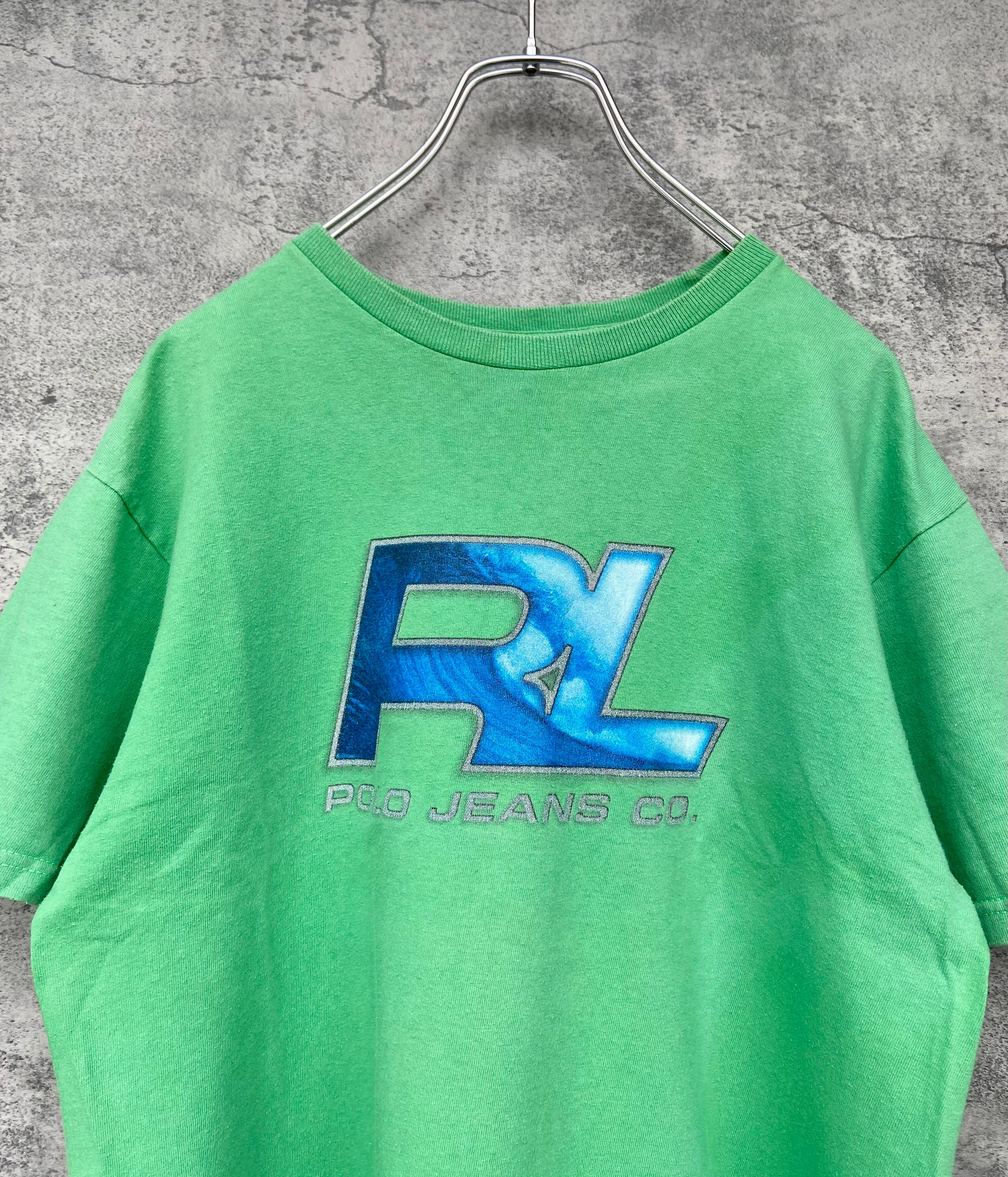 90s vintage POLO RALPH LAUREN ポロラルフローレン 緑 Tシャツ エメラルドグリーン
