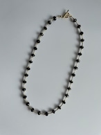 ブラックスピネルのネックレス