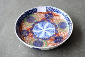 カケ 大聖寺伊万里 色絵 花菱文 小皿 A アウトレット