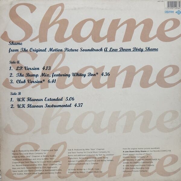 Zhane / Shame [JIVE T 372] - 画像2