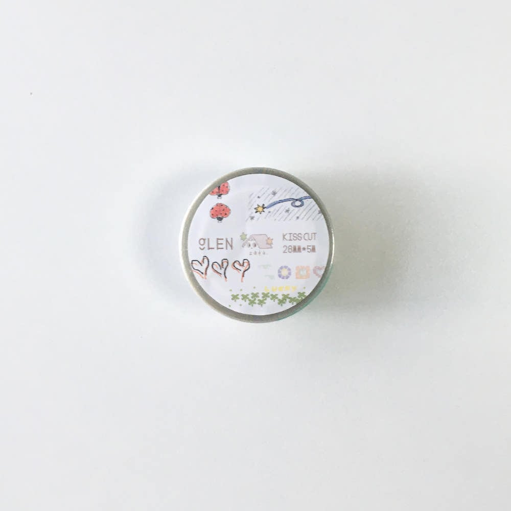 zafa】マスキングテープ 빈티지 키스컷 glen キスカット | 韓国文具