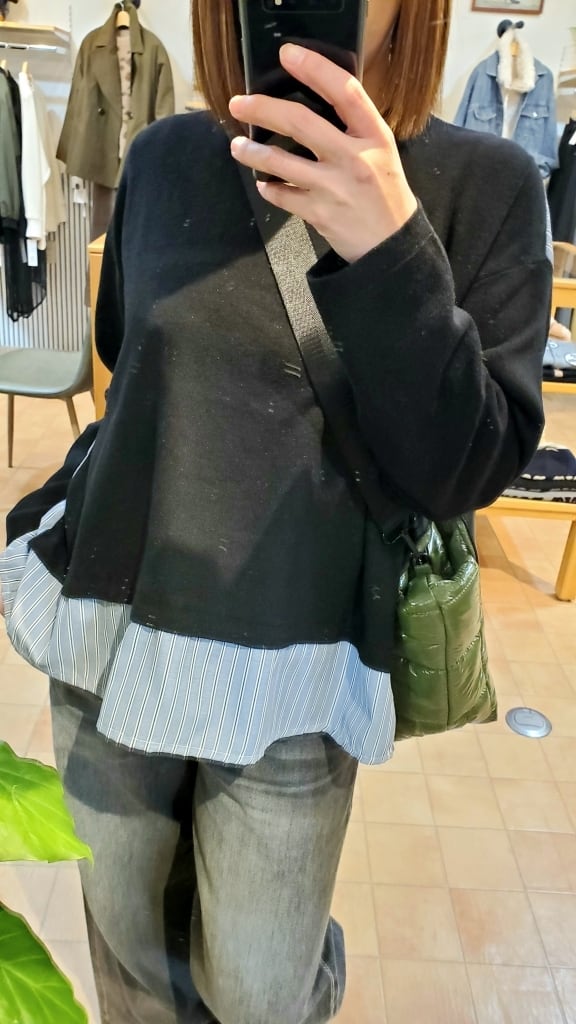 ⭐️新品未使用⭐️ MICALLE新作デニムドッキングプリーツベスト MICALLE MICALLE[ミカーレミカーレ] | s.cute