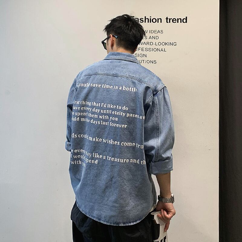 シャツ プリントスタイルジャケット ロング Xu_Tailang15918728433