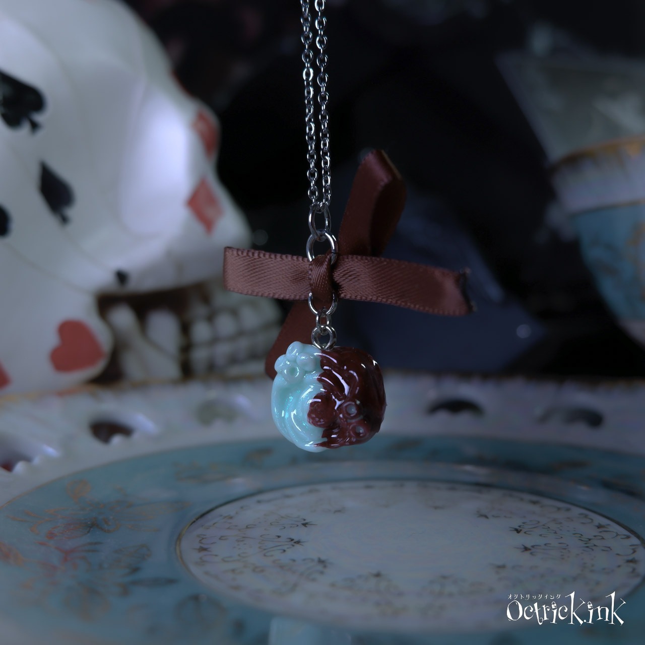 【バレンタイン・ホワイトデー限定】KRAKEN・Bubble Яose chocolate mint ネックレス