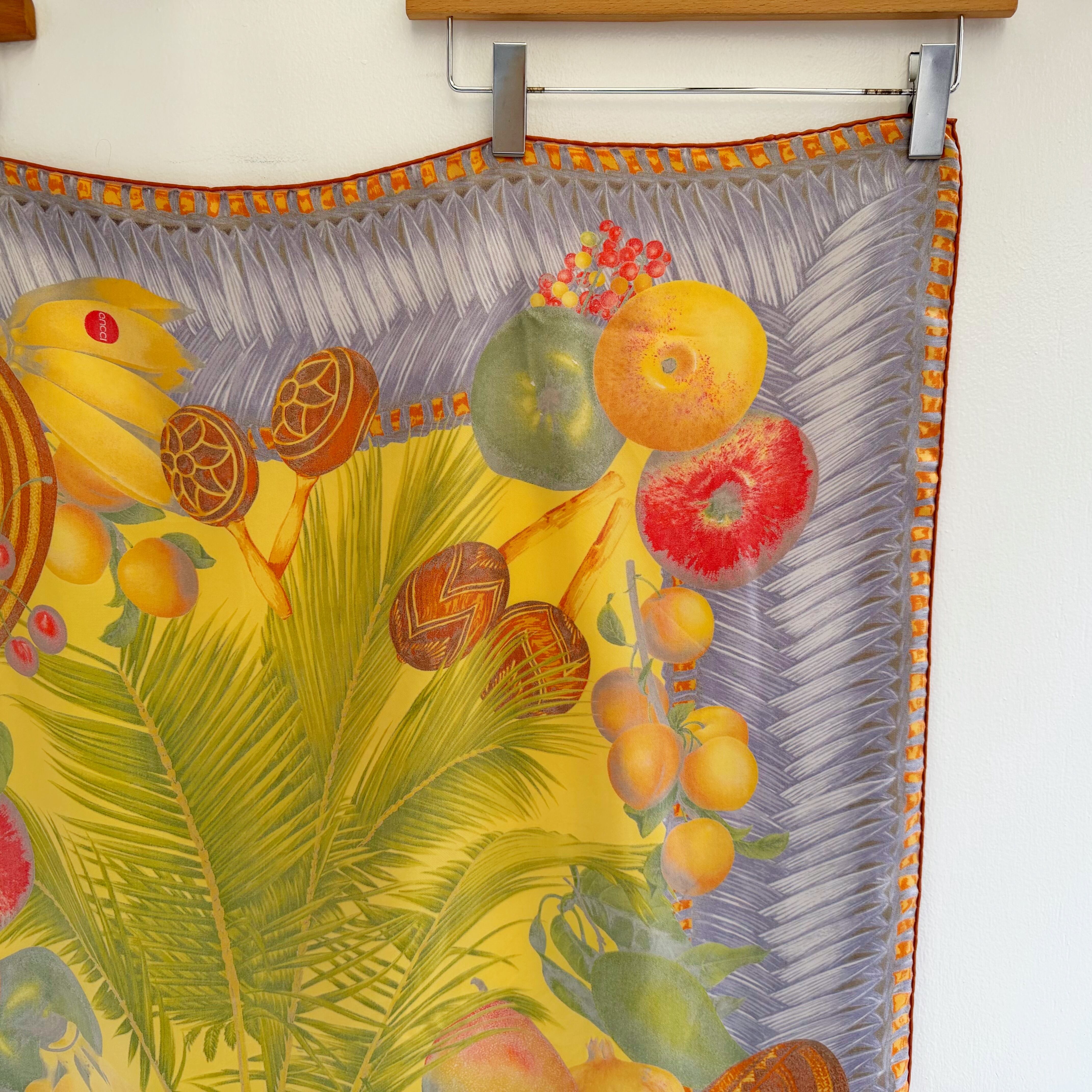 dead stock- GUCCI silk fruits scarf | TOKYO LAMPOON online shop