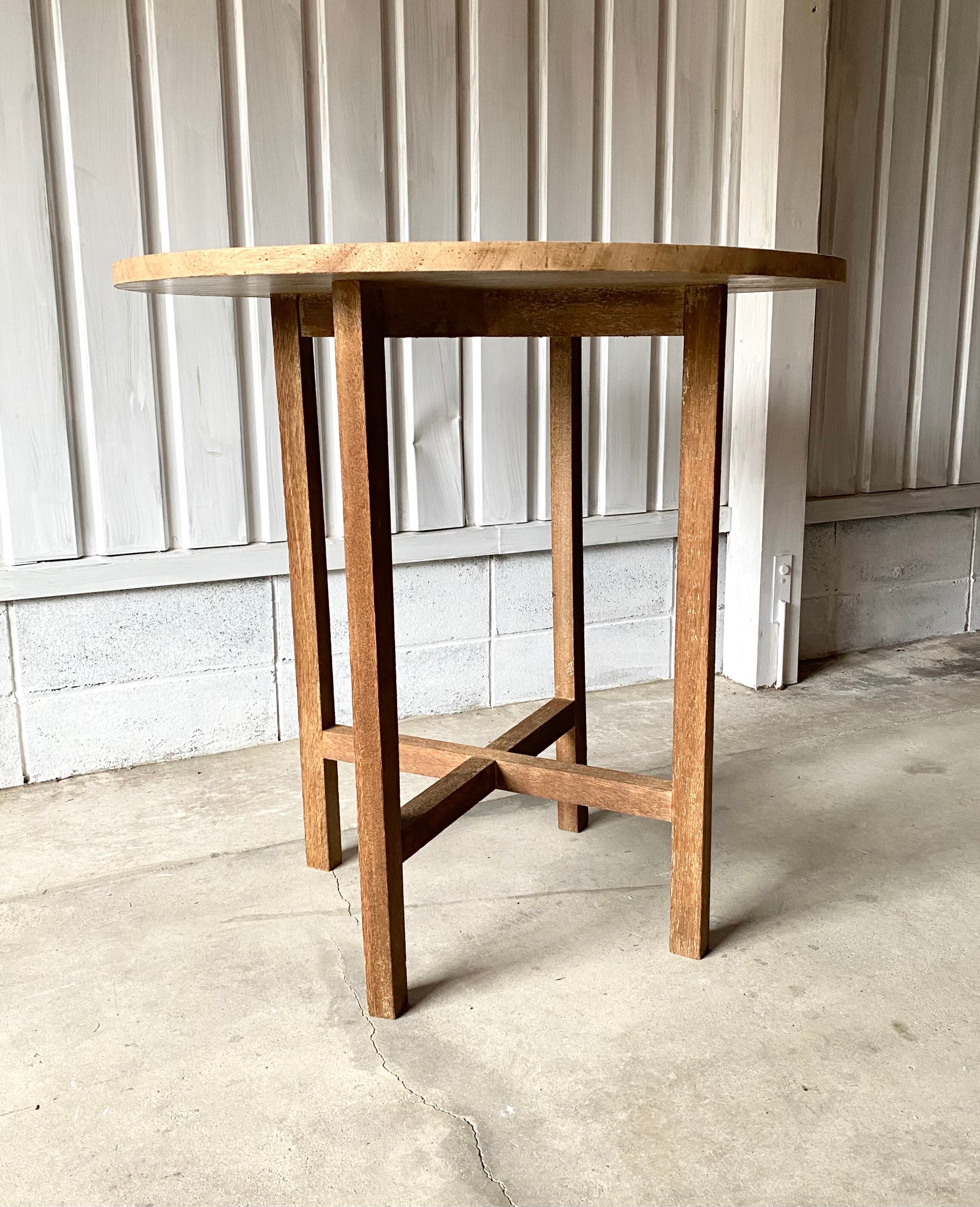 白木のラウンドテーブル[古家具] | giraffes craft