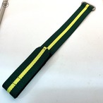 Barracuda ストラップ  "Green & Yellow" 20mm 腕時計ベルト