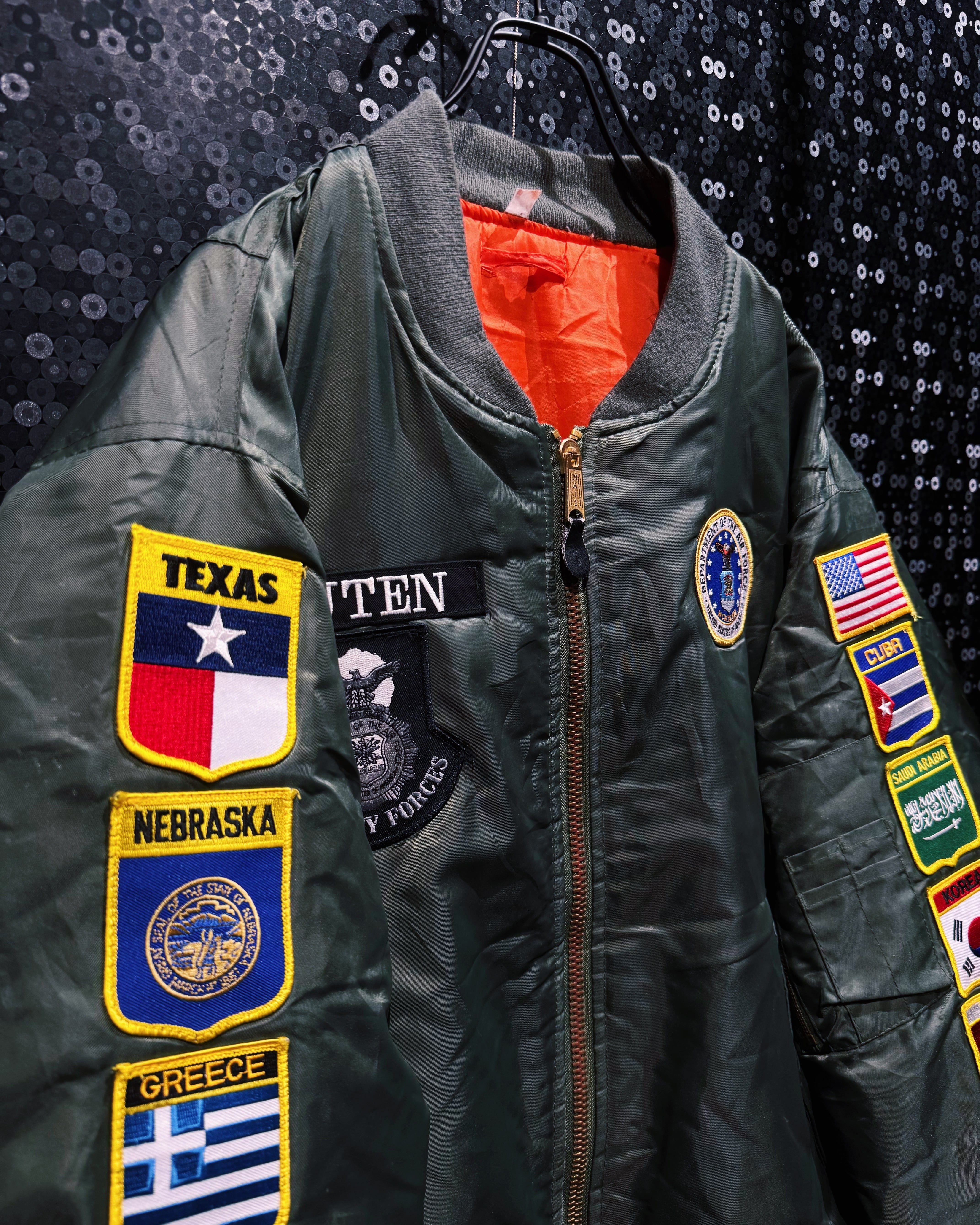 U.S. AIR FORCE フライトジャケット MA-1 ÆIEM】