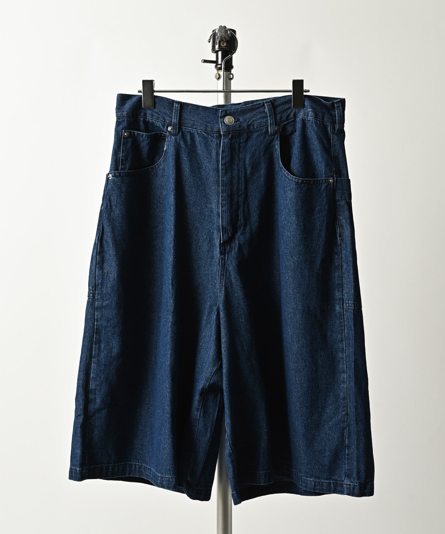 many men many mind Wide denim shorts (NAV) M2518001 | DEPROID