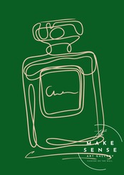 EAU DE PARFUM N°3｜香りの余韻を線で描くミニマルパフュームアート｜大人の空間を洗練させる一枚｜A2ポスター