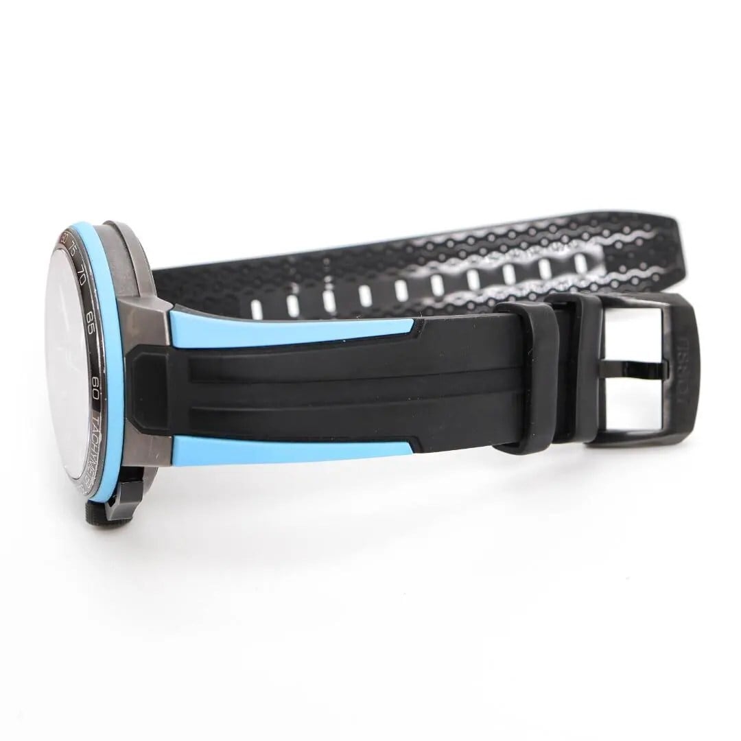 稼働 美品 TISSOT 腕時計 クロノグラフ クイックスター ブルー 3819 稼働 美品 TISSOT 腕時計 クロノグラフ クイックスター ブルー 3819