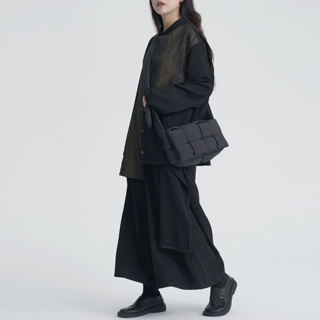 Loose wide leg pants & marathon shirt C0614