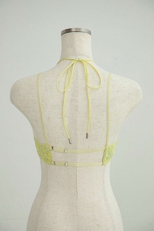 Center Strap Bandeau Bralette / YELLOW