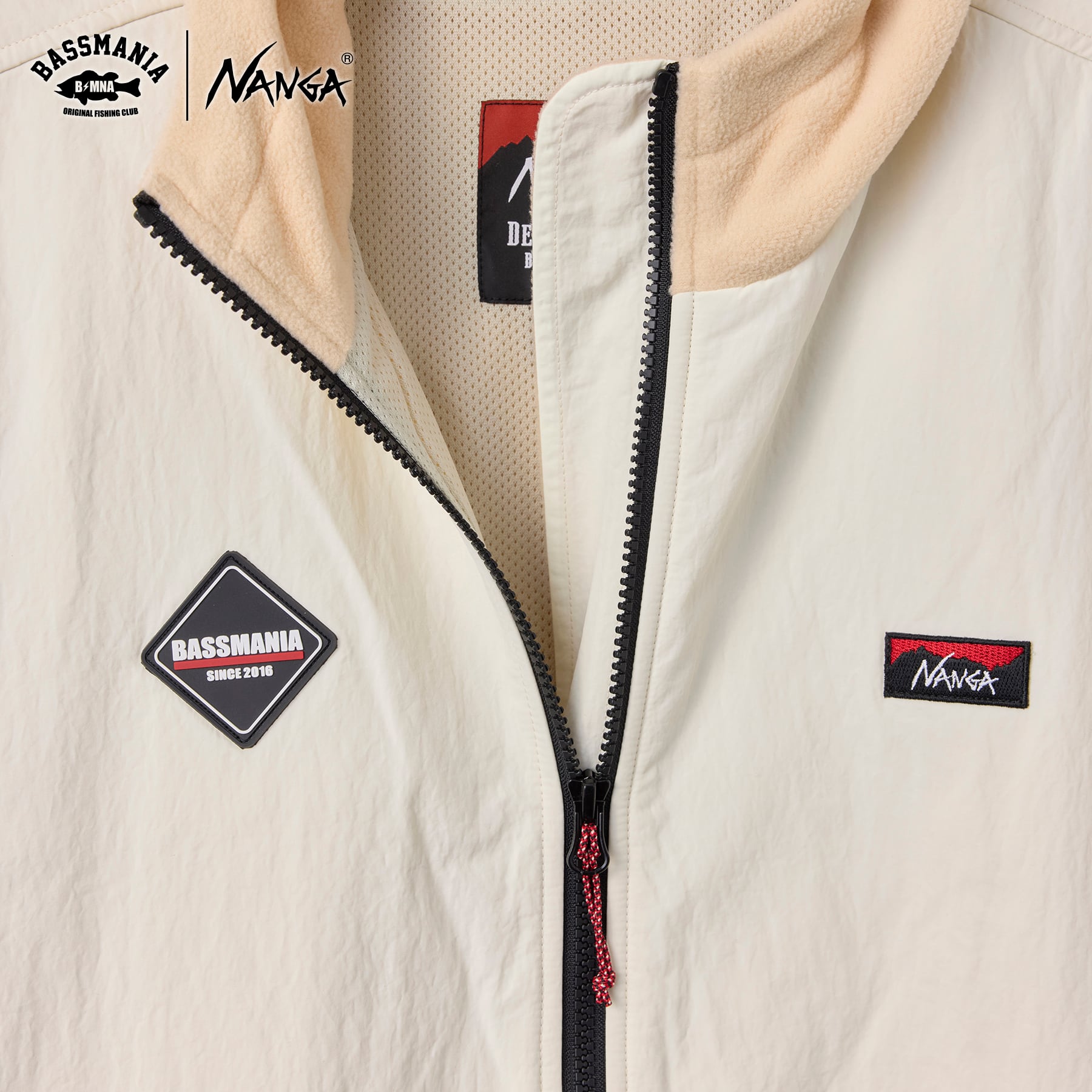NANGA×BASSMANIA】POLATECマイクロフリースジャケット ［OFF WHT