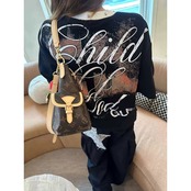 VINTAGE ストリート クロスワッフル Tシャツ T2072