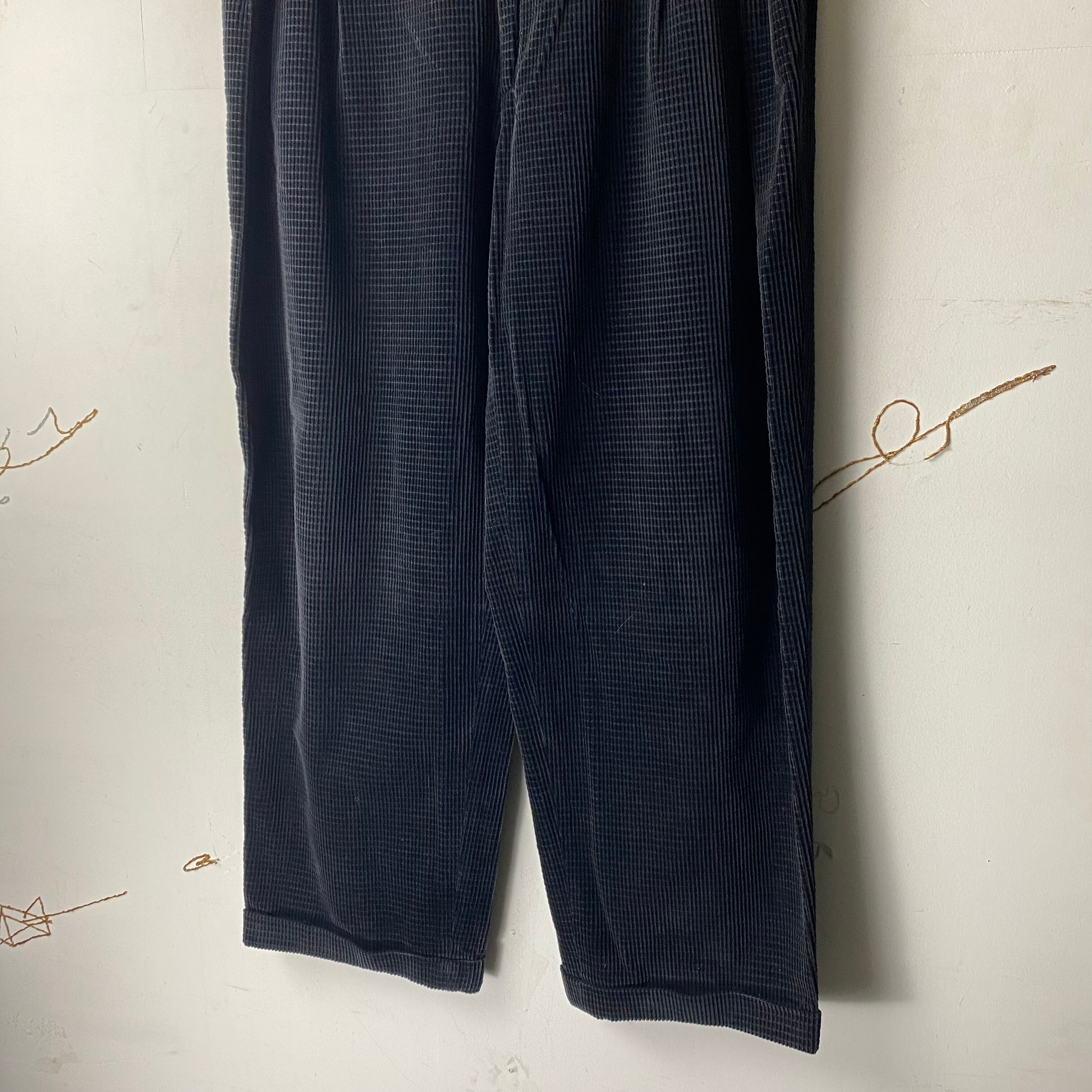 90s USA製 Leeリー 305 太畝 コーデュロイパンツ グリーン 10 MED 90s