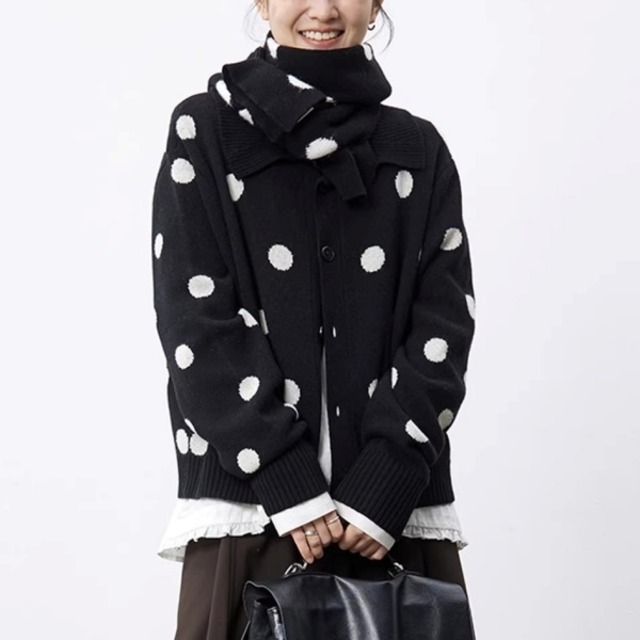 ビッグドット カーディガン 239532