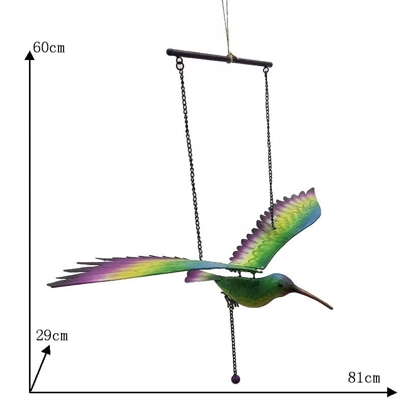 鳥 バード 飛んでいるように見える 揺れる 吊り下げ おしゃれ 屋外 庭