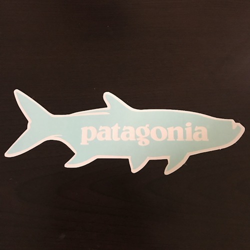 【pa-12】patagonia パタゴニア ステッカー エメラルドグリーン tarpon