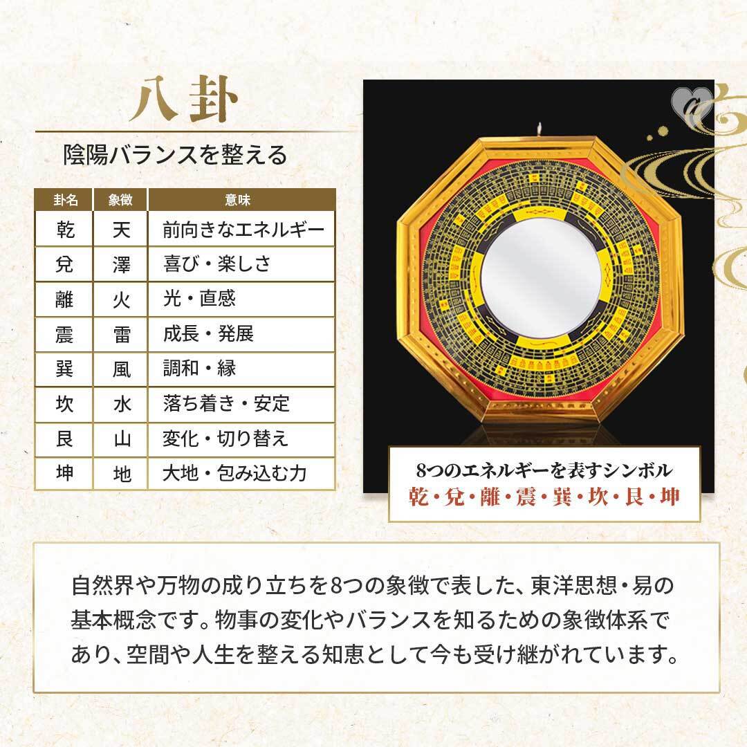 鏡 八角鏡 八卦鏡 【凸面鏡or凹面鏡】 八角形 玄関 風水 置物 壁掛け
