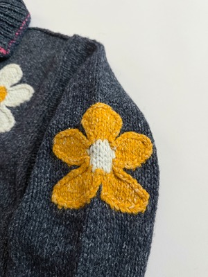Floral kint cardigan