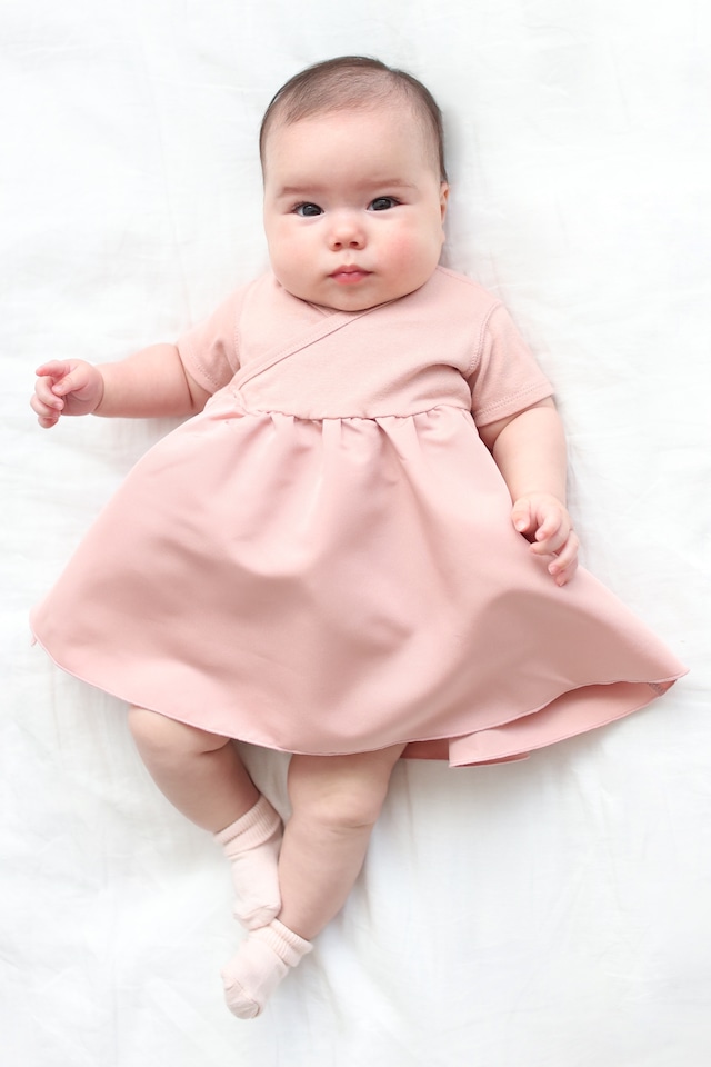 BALLERINA T-DRESS SMOKEPINK 0-6M