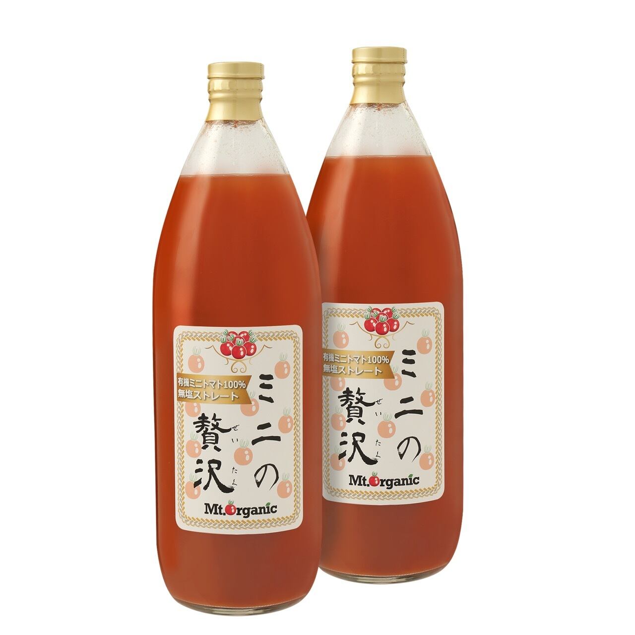 ミニの贅沢」有機JAS認証ミニトマトジュース1L×6本 野菜ソムリエ金賞