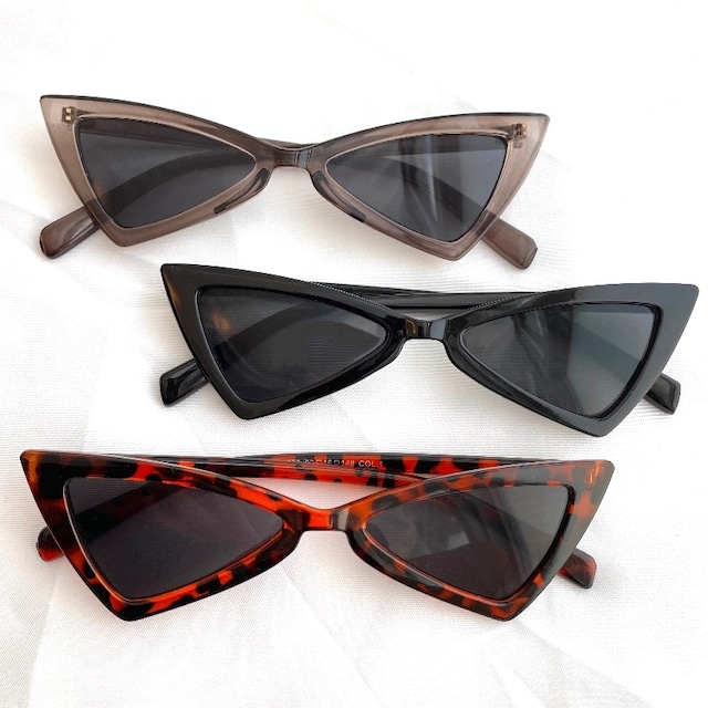 【即納】Triangle cat eye sunglass《3colors》