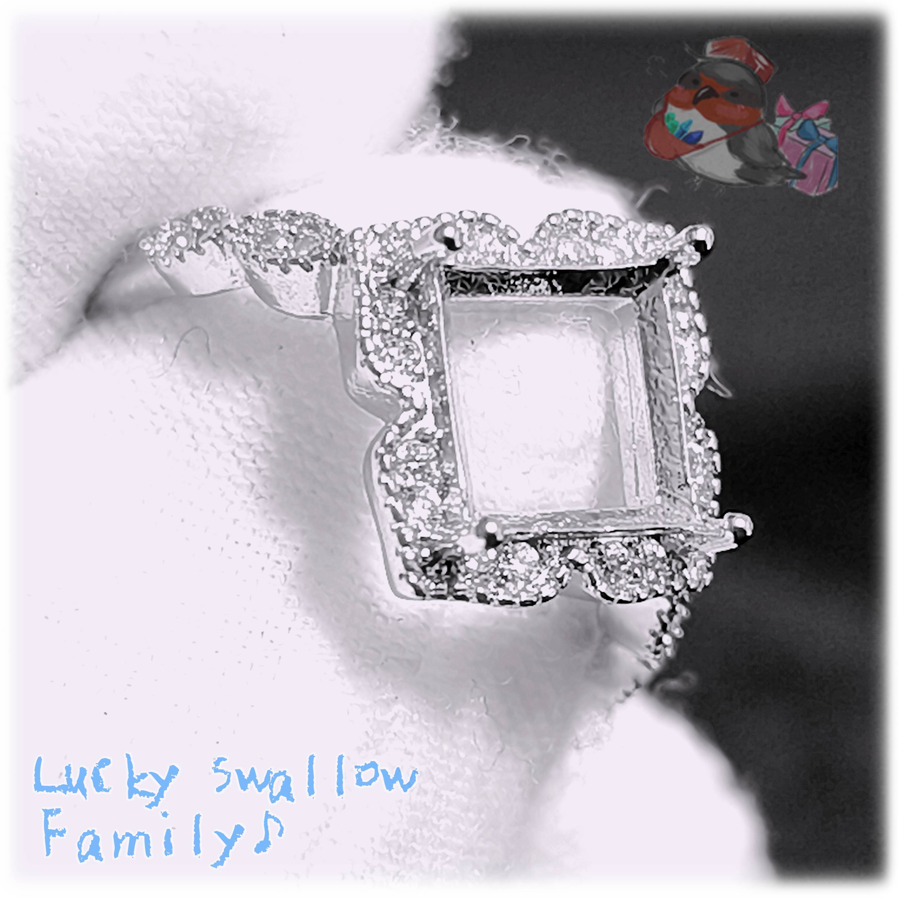 ▶️ 8 x 8 mm 空枠 四角 フリーサイズ リング 単品 1個 指輪 No.7398