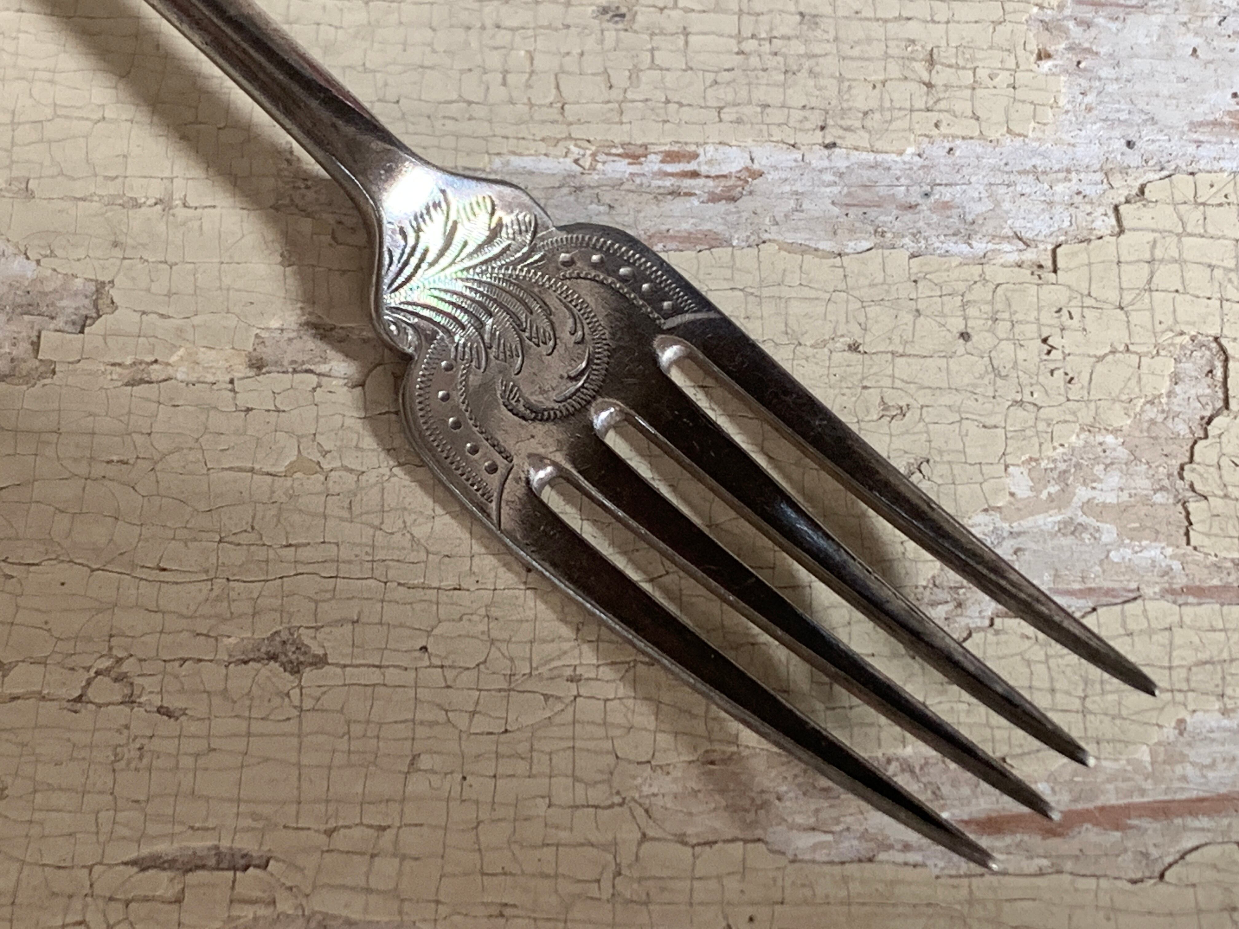 ヴィンテージ 銀メッキ フォーク フレンチアンティーク 1本あたり