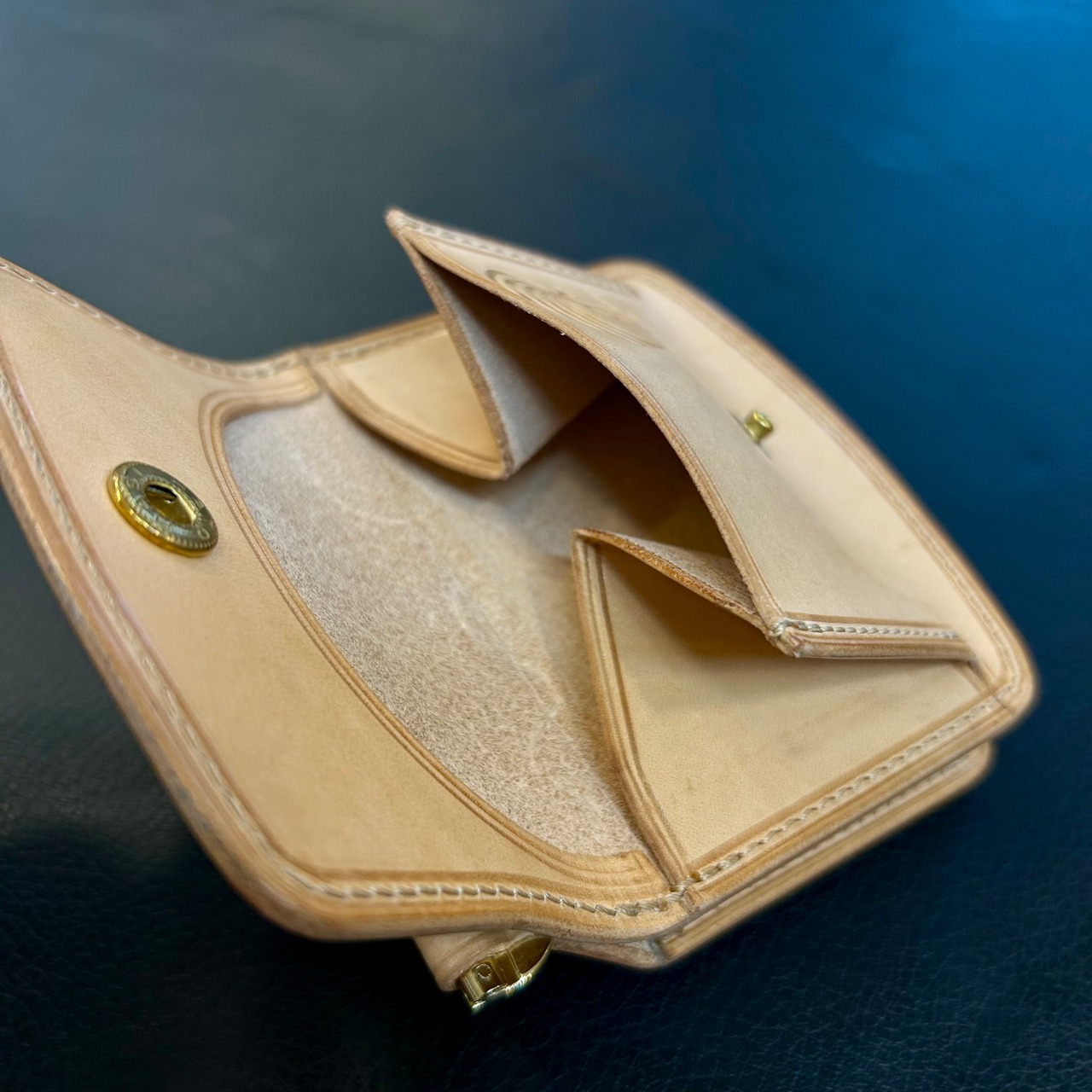 Bluesunshinetrading×6Tleatherworksコラボ マネークリップ Natural - 2