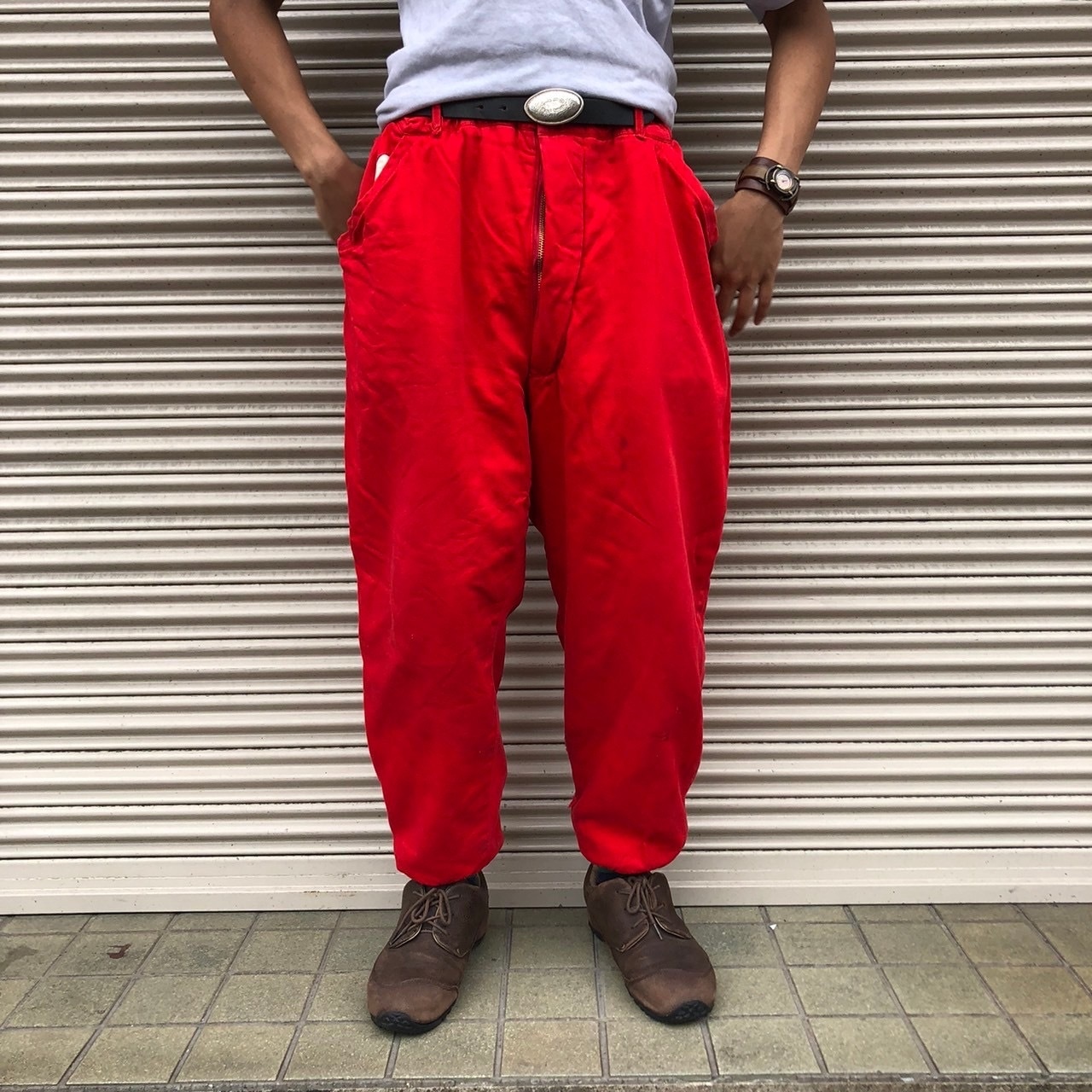 50s Mid west outerwear 中綿 肉厚 コットン ハンティングパンツ 