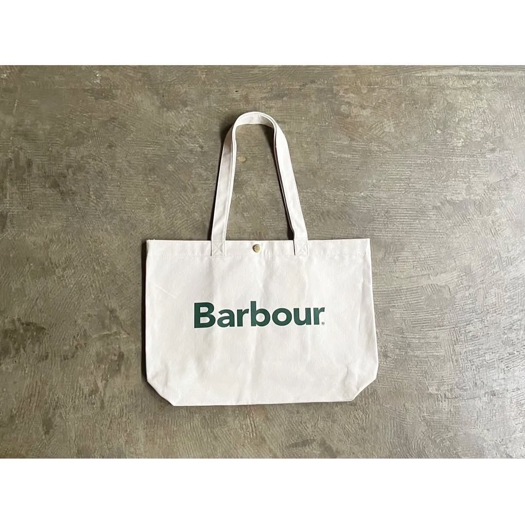 Barbour(バブアー) Cotton Canvas Logo Tote Bag | AUTHENTIC Life Store
