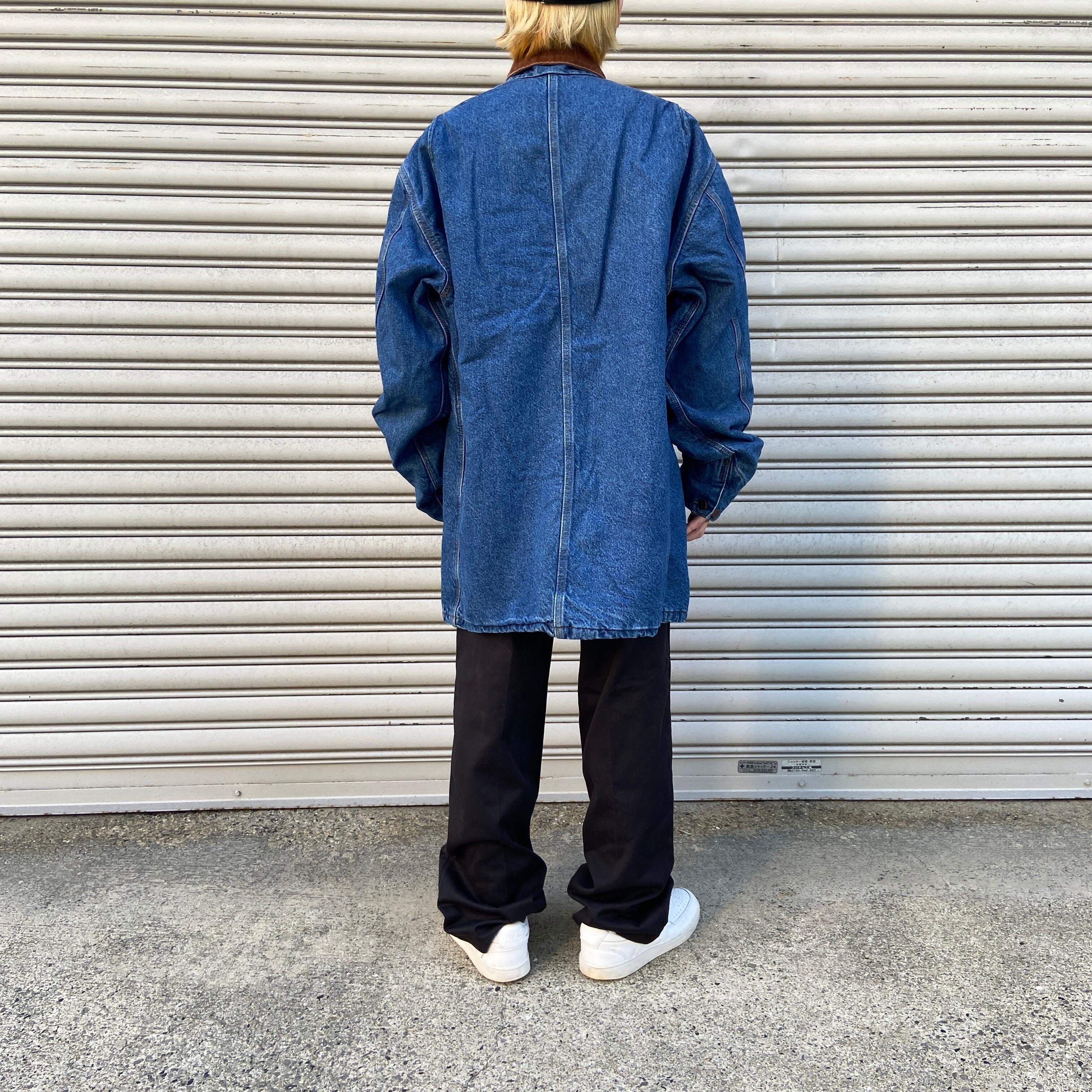 送料無料』90s Carhartt カーハート デニムカバーオール USA製 裏地 ...