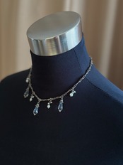 classical metallic chain necklace-5141-7
