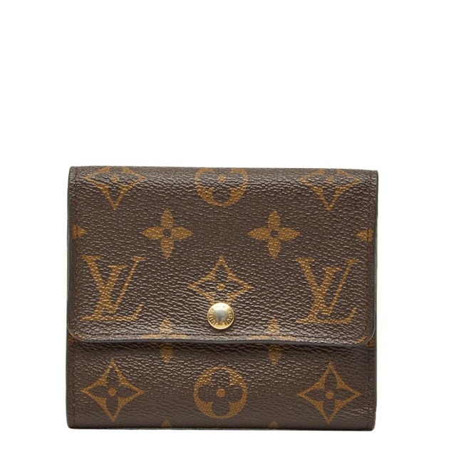 ルイ ヴィトン モノグラム ポルトフォイユ アナイス 三つ折り財布 M60402 ブラウン PVC レディース LOUIS VUITTON 【中古】
