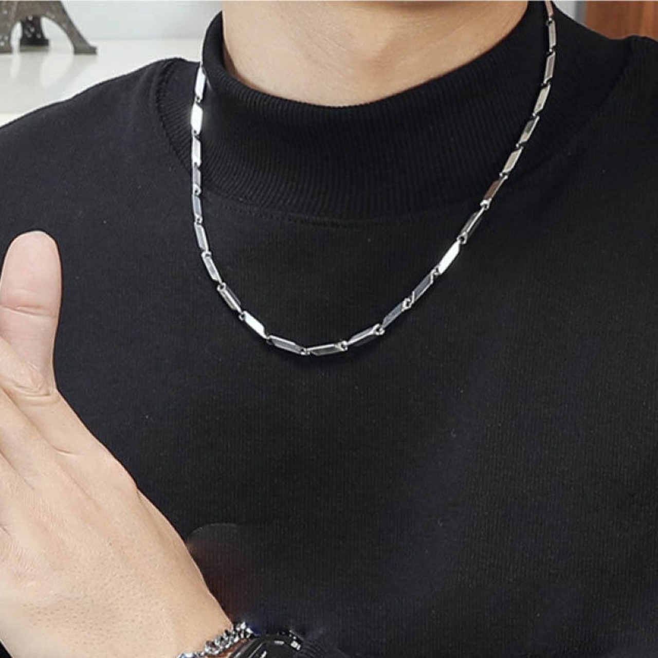 チタンチェーンネックレス　MT0060001