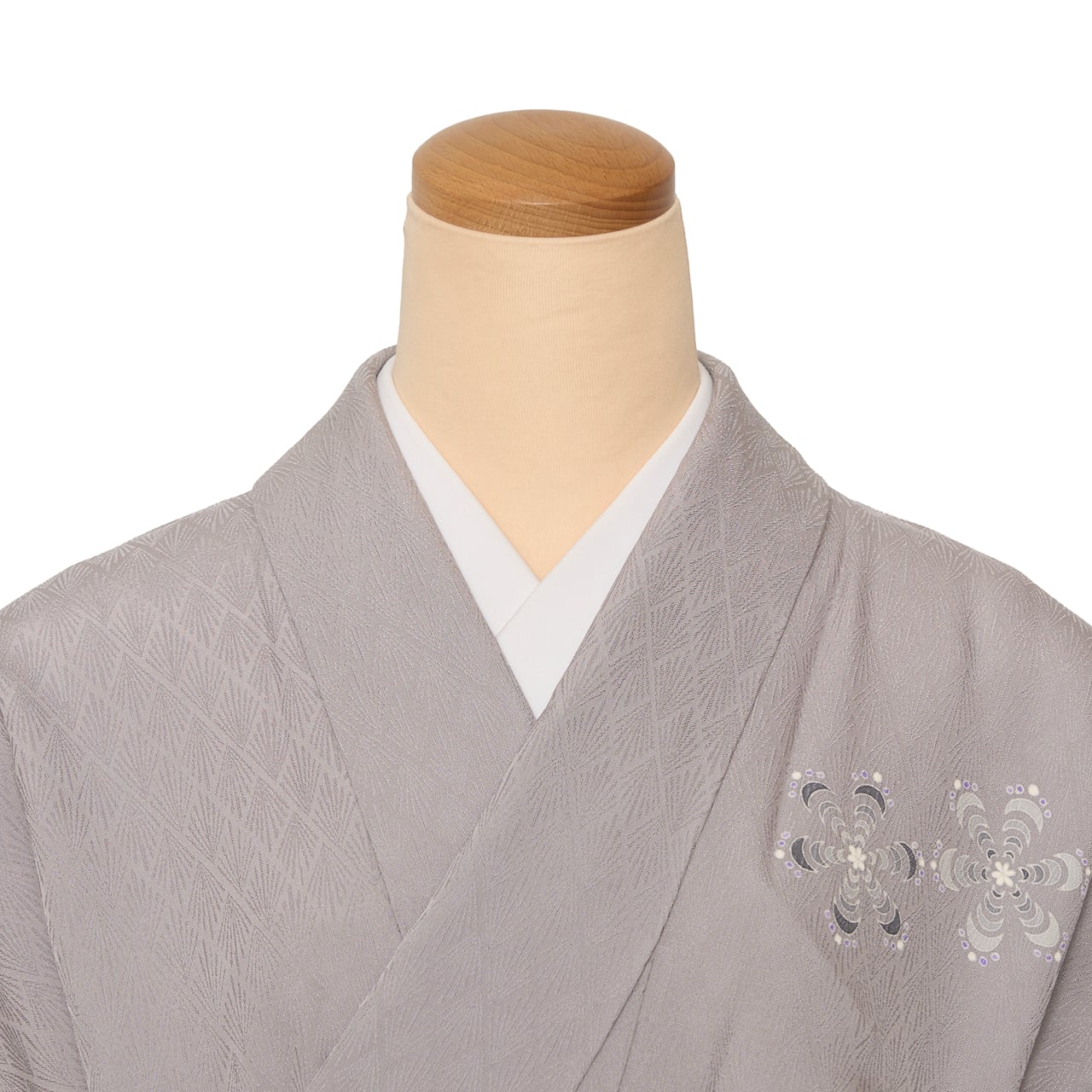 伝統工芸士 吉田喜八郎 雪の結晶の模様 手描友禅附下 袷着物【未着用品