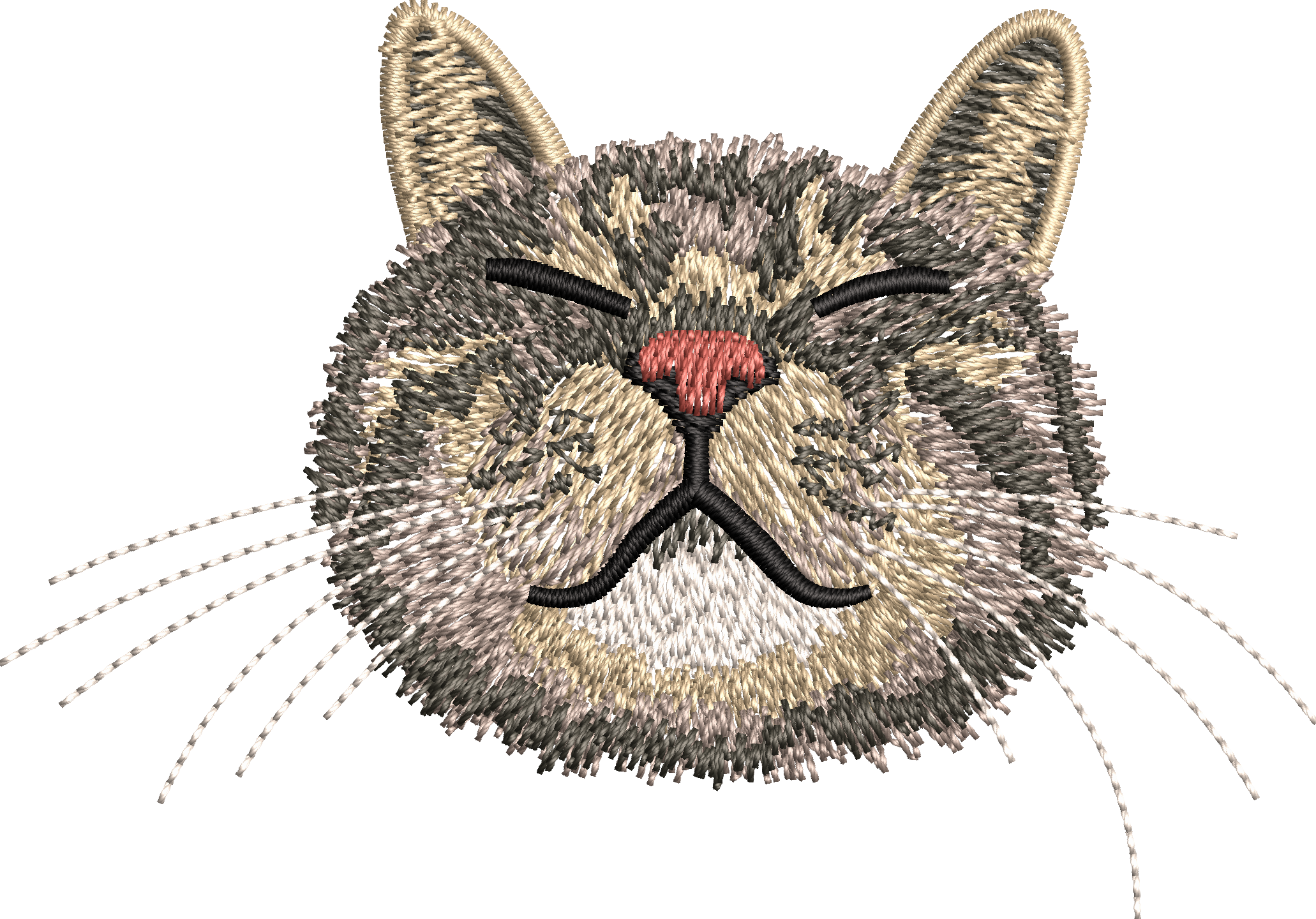 ハンドメイド刺繍フレーム　タンポポとキジトラ猫 ハンドメイド刺繍フレーム タンポポとキジトラ猫 ハンドメイド刺繍