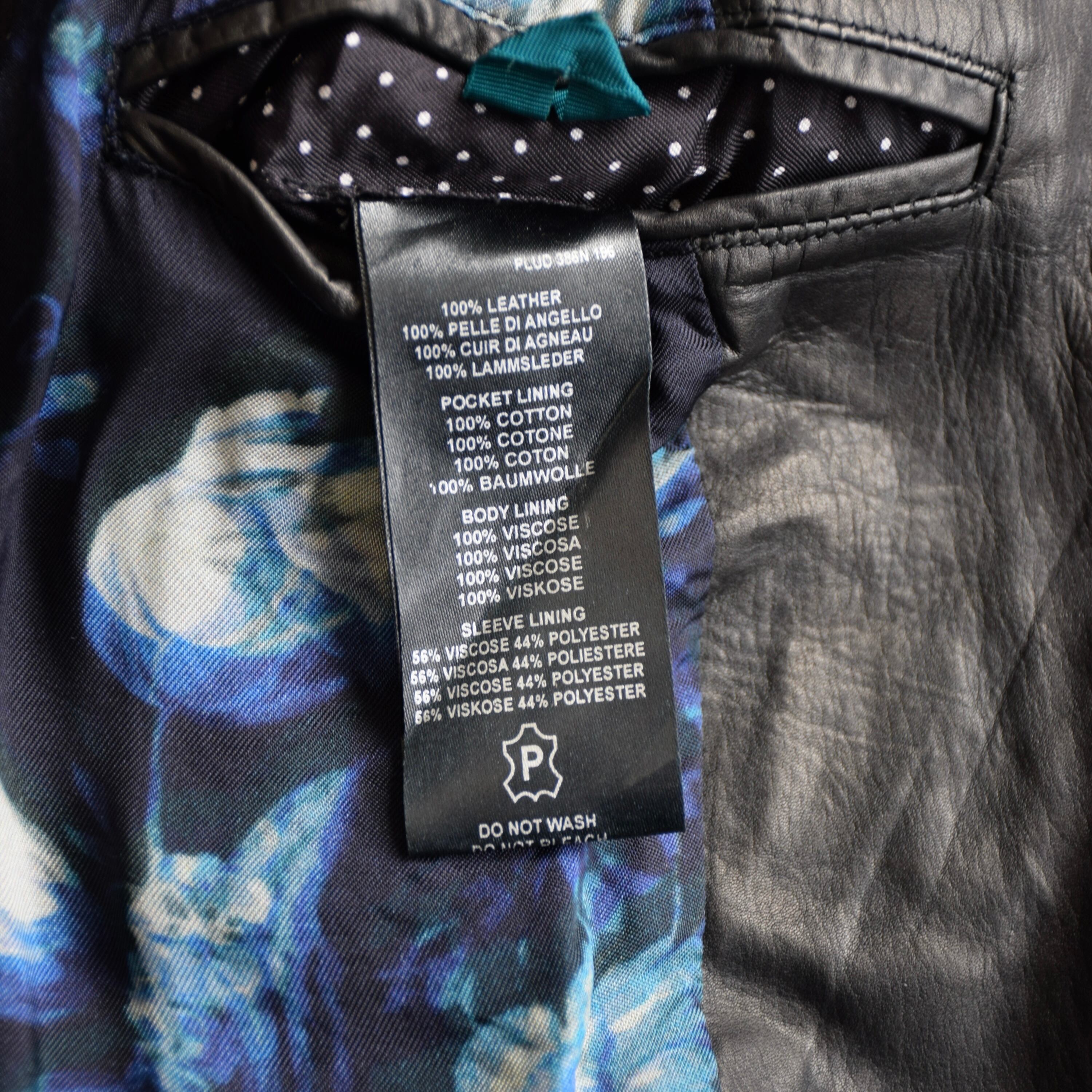 Poul Smith レザージャケット メンズ XL ブラック ポールスミス 革