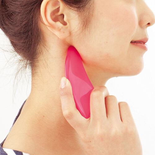 小顔＆美肌 フェイシャルマサージ プレート かっさ（カッサ）◇AL-7702