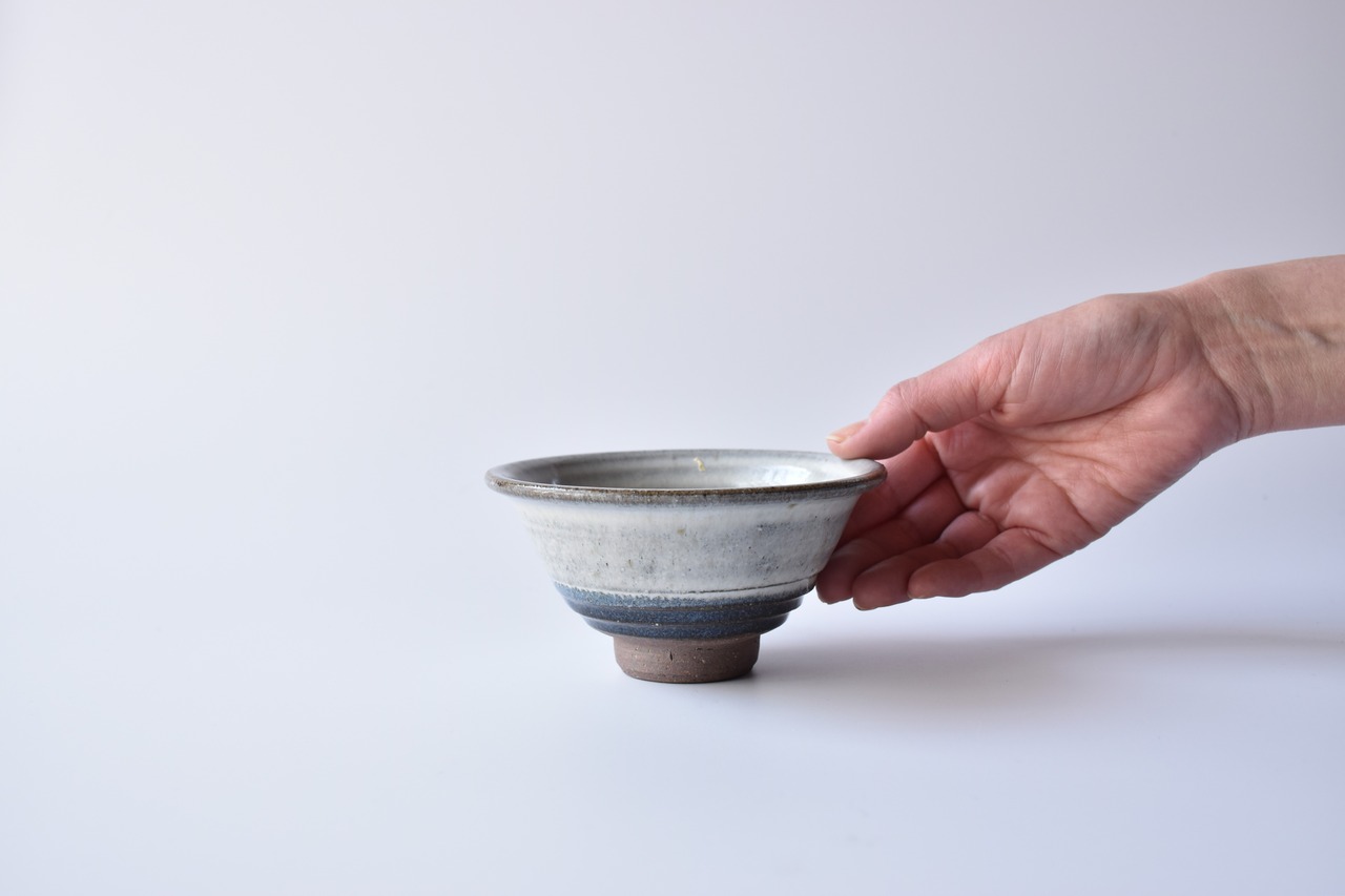 小代瑞穂窯 / 福田るい : めし碗 逆皮クジラ (茶)