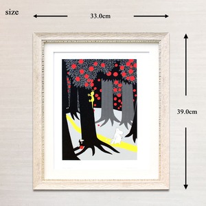 ムーミン 北欧 Putinki「森の小道」送料無料 フレーム選択可能 展示用フック付アートポスター 絵画 インテリア アート