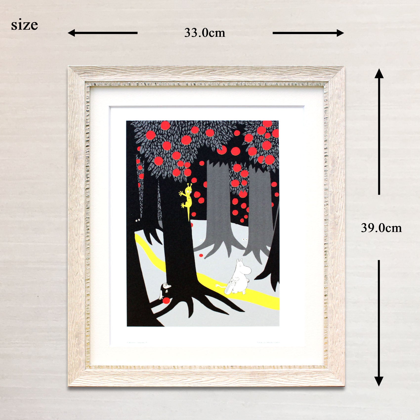 ムーミン 北欧 Putinki「森の小道」送料無料 フレーム選択可能 展示用フック付アートポスター 絵画 インテリア アート