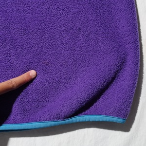 美品 M 最初期 80s 三角タグ USA ナイロン前立て パープル Synchilla Snap-T Patagonia シンチラ スナップT パタゴニア