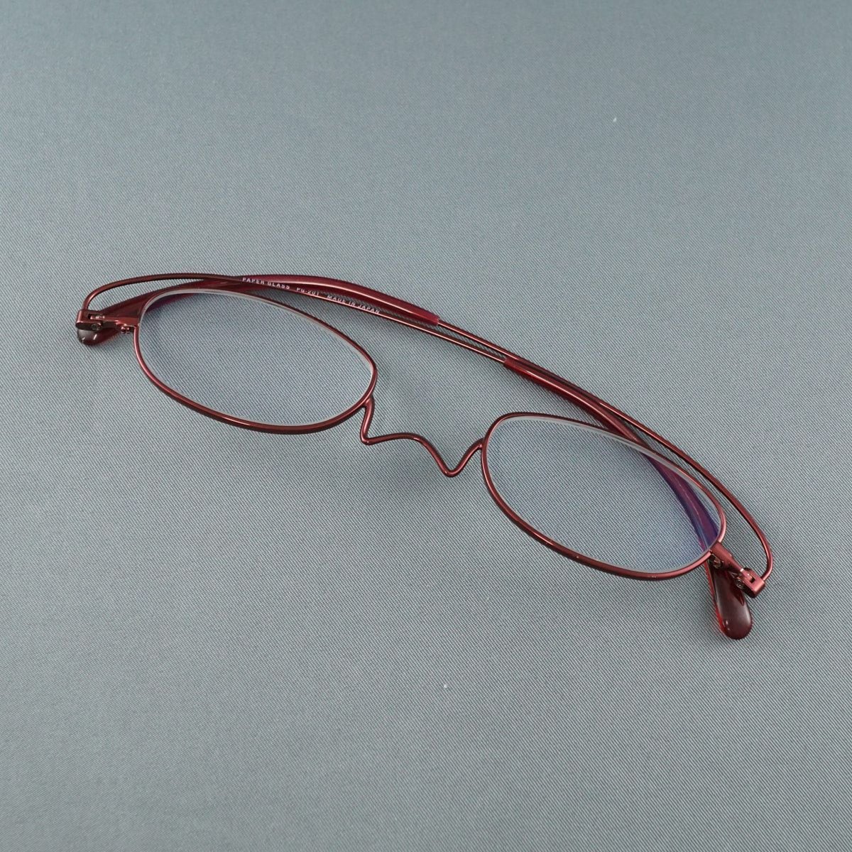 老眼鏡 PAPER GLASS ペーパーグラス PG-201 USED美品 +3.5相当 薄型